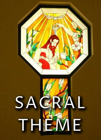 Stained glass sacral theme by Tomasz Wachowicz